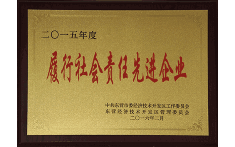 履行社會責(zé)任先進(jìn)企業(yè)